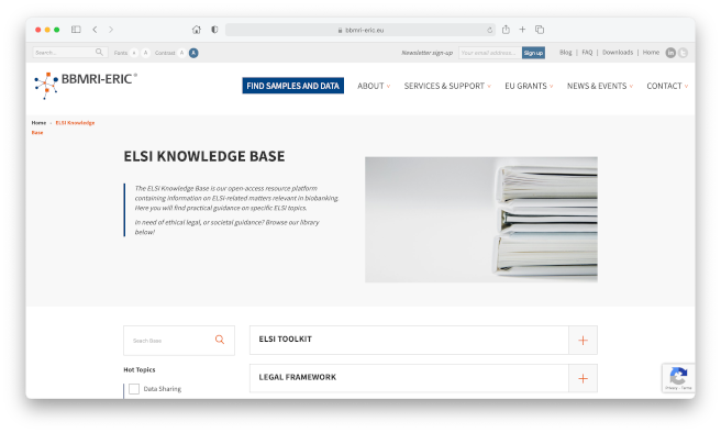 BBMRI ELSI-knowledge-base